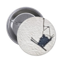 Skifahrerschatten Anstecknadelbuttons