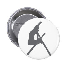 Skisprungs-Skifahrerpullover Button