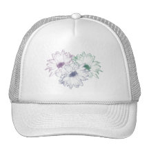 Skizzierter Gänseblümchen-Hut Trucker Cap