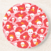 Skully Pop-Leopard Untersetzer