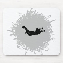 Skydiving Gekritzel-Art Mousepads
