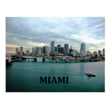 Skyline Miamis Florida Postkarten