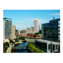 Skyline Providence RI Postkarten