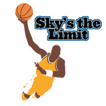 skys der Grenze- Basketball-vektorentwurf Photofigur