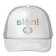 Slán! Irland-Flaggen-Farben Trucker Mütze