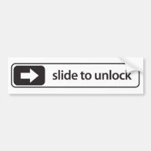 slide to unlock autosticker