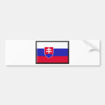 Slovakia Flag Bumper Stickers