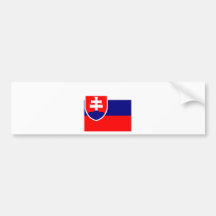 Slowakei-Qualitäts-Flagge Autosticker