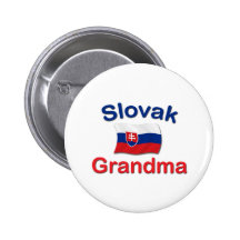 Slowakische Großmutter Anstecknadelbutton