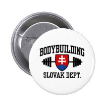 Slowakischer Bodybuilder Anstecknadelbutton