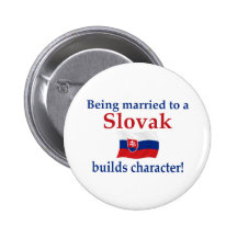 Slowakischer Gestalt-Charakter Anstecknadelbuttons