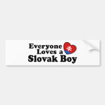 Slowakischer Junge Autosticker