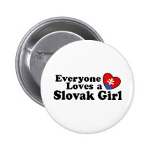 Slowakisches Mädchen Buttons