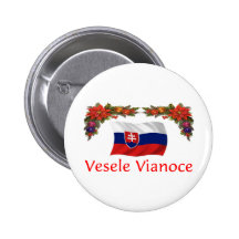 Slowakisches Weihnachten Anstecknadelbuttons
