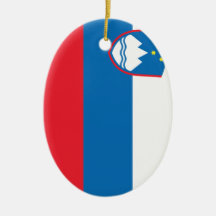 Slowenisch Flagge Weinachtsornamente
