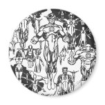 Smaragddämmerungs-Abdeckung, Schwarzweiss magnete
