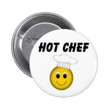 Smiley-heißer Koch Button