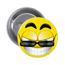 SMILEY MIT SONNENSCHUTZ ANSTECKNADEL