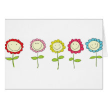 Smilin Blumen Grußkarten