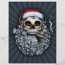 Smokin Sankt Schädel Flyerdruck