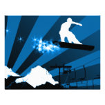 Snowboard: Pulverspur Personalisierte Einladungskarten