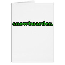 Snowboarder Grußkarte