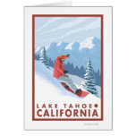 Snowboarder-Szene - Lake Tahoe, Kalifornien Karte