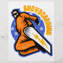 Snowboarding Flyer Druck
