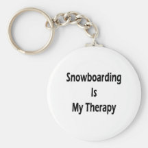 Snowboarding ist meine Therapie Schlüsselanhänger