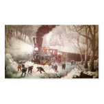 Snowbound Zug-Weihnachtsgeschenk-Umbauten Visitenkartenvorlage