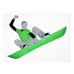 snowcore: Snowboard Personalisierte Einladungen