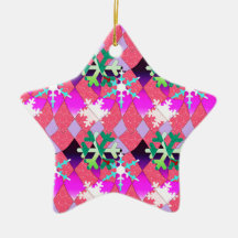 Snowflake design christmas tree ornaments