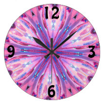 Snowflake Sparkle Fractal Clock