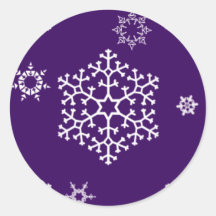 snowflakes_on_dark_purple sticker