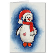 Snowmann Pinguin Karten