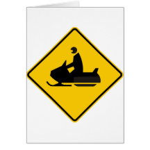 Snowmobile-Verkehrs-Landstraßen-Zeichen Karte