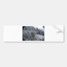 Snowy-Bäume Auto Sticker