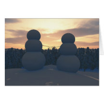 Snowy-Liebe (freier Raum) Grußkarten