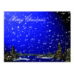 Snowy-Nacht Postkarte