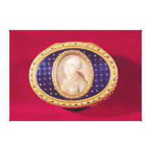 Snuffbox mit einer Porträtminiatur von Louis Leinwanddrucke