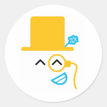 So glücklich runde sticker