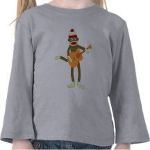 Socken-Affe-Akustikgitarre Shirts