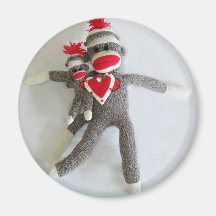 Socken-Affe-Liebe #1 Magnete