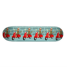 Socken-Affe-Roller Skate Board