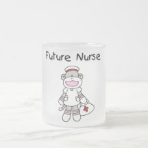 Socken-Affe-zukünftige Krankenschwester-T-Shirts u Tee Tassen