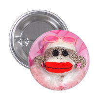 Socken-Affen für den Heilungs-LothringenPin Button