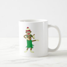 Socken-AffeUkulele Kaffee Tassen