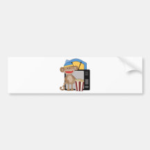 Sockenaffefernsehen Auto Sticker