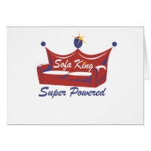 Sofa-König Super Powered Grußkarten