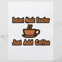 Sofortiger Musik-Lehrer… addieren gerade Kaffee Flyerbedruckung